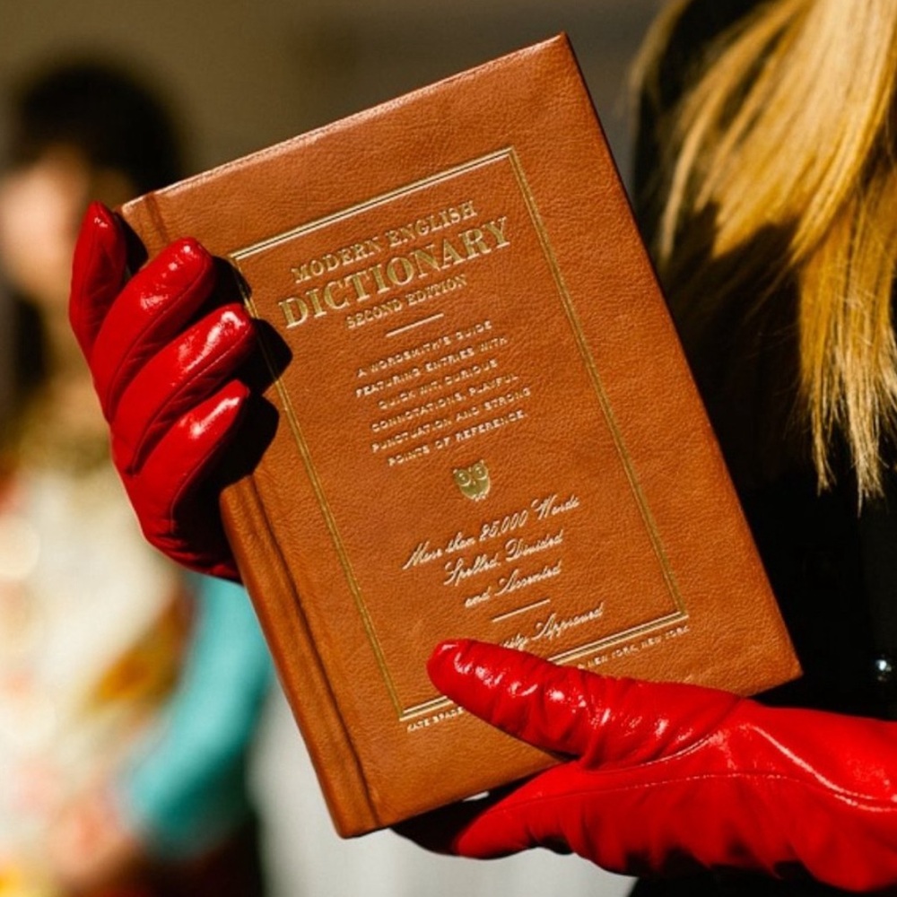 RARE KATE SPADE WORDSMITH MODERN ENGLISH DICTIONARY BOOK CLUTCH NOVELTY BAG